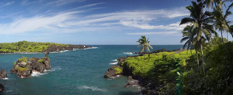 Waiʻanapanapa State Park is a 122-acre state park in Hana, on the island of Maui, in Hawaii. It is located at the end of Waiʻanapanapa Road off Hana Highway, 53 miles east of Kahului, Maui

