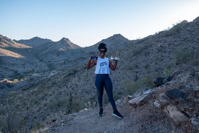 Fellow Morning Hiker at Piestewa Peak, Arizona, USA