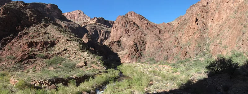 Grand Canyon National Park. North Kaibab Trail in the Box 1124