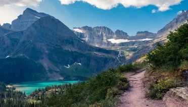 hiking in Glacier National Park