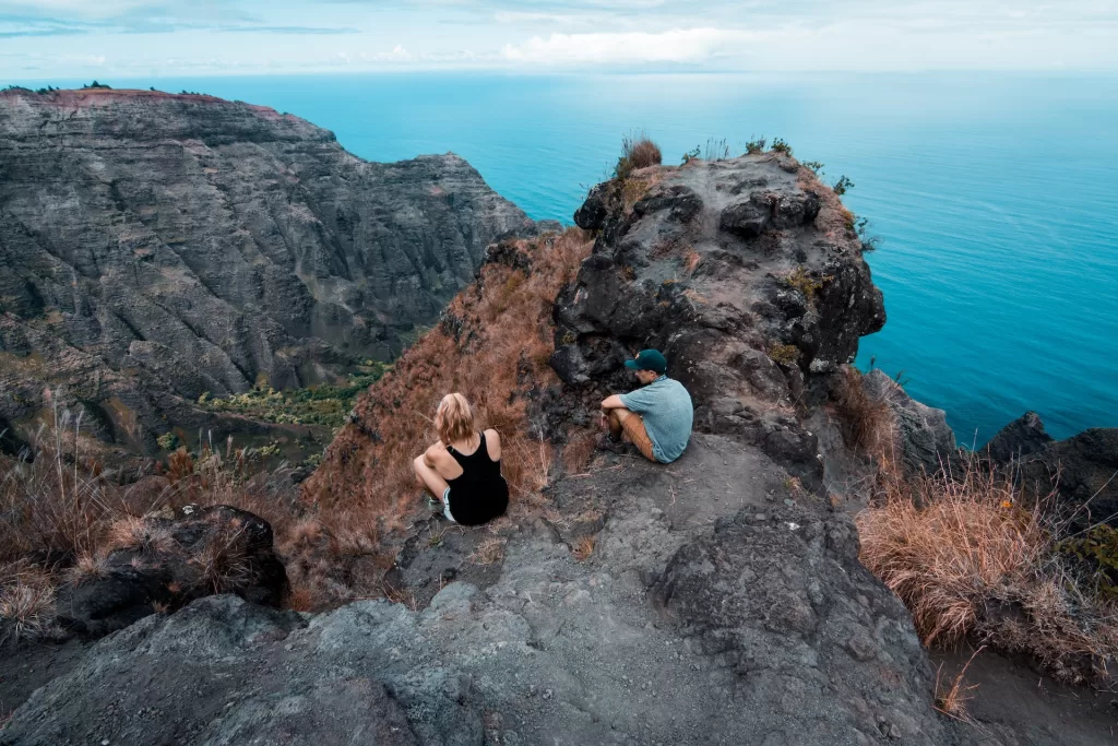 A panoramic view from the Awa'awapuhi Trail