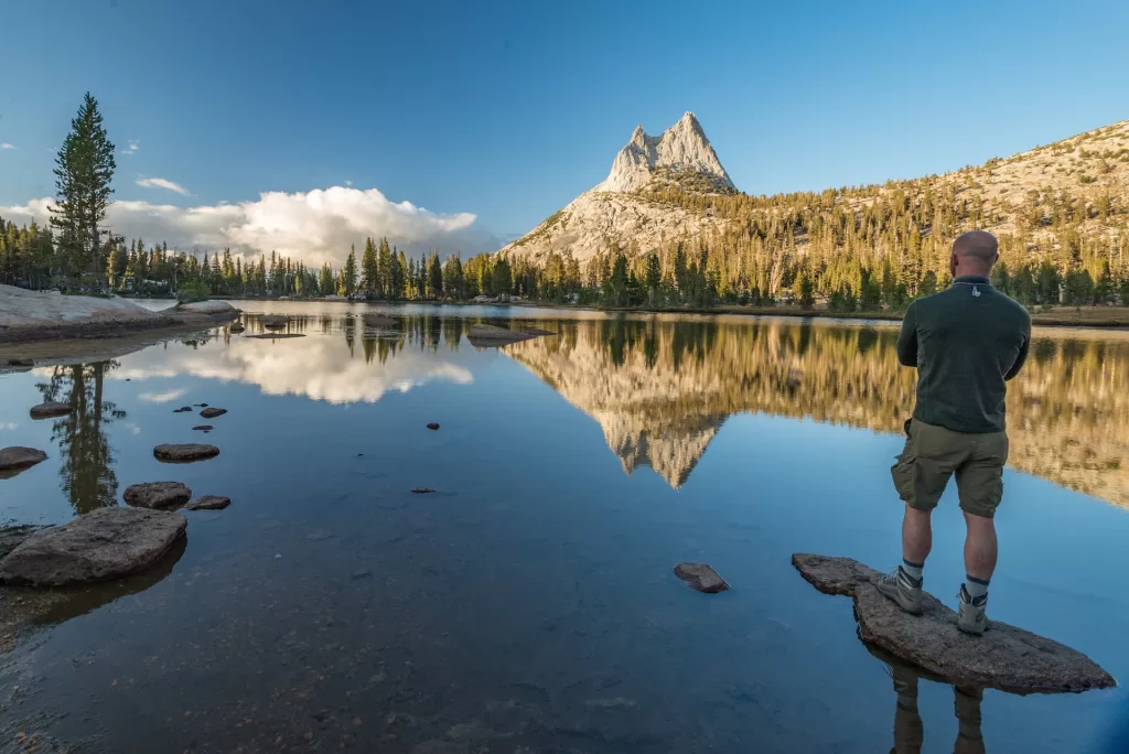 Cathedral Lakes, a moderate hike with crystal clear alpine lakes and mountain views