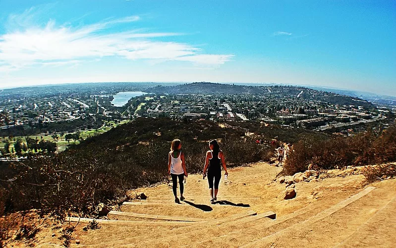 Cowles Mountain
Mission Trails Regional Park and the highest point in the city of San Diego, California. U.S.A.

Elevation 1,591 feet above sea level.

