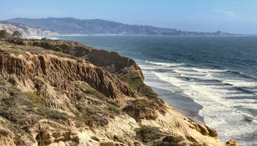 View from Guy Fleming Trail at the Torrey Pines State Natural Reserve