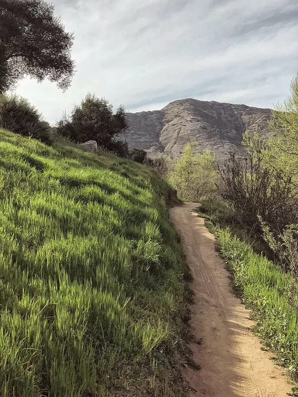 Trail on Lake Hodges, Escondido, San Diego County, CA, USA